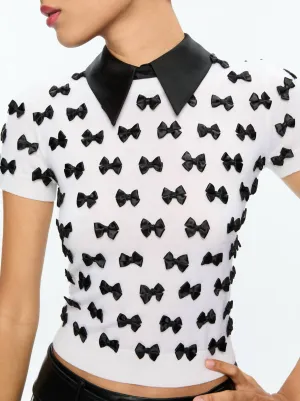 Alice   Olivia - Ciara Short Sleeve Pullover