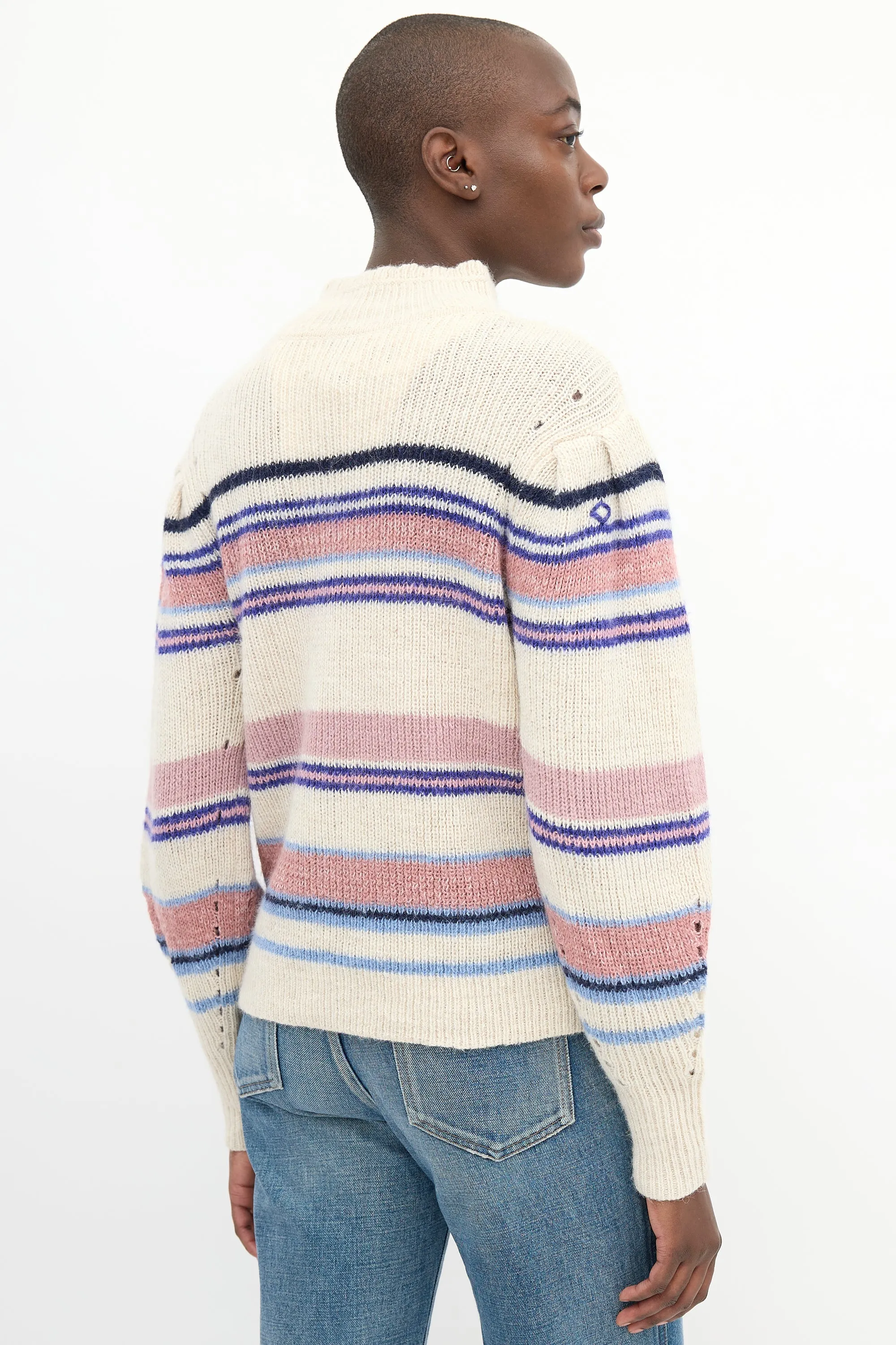 Beige & Multi Wool Georgie Sweater