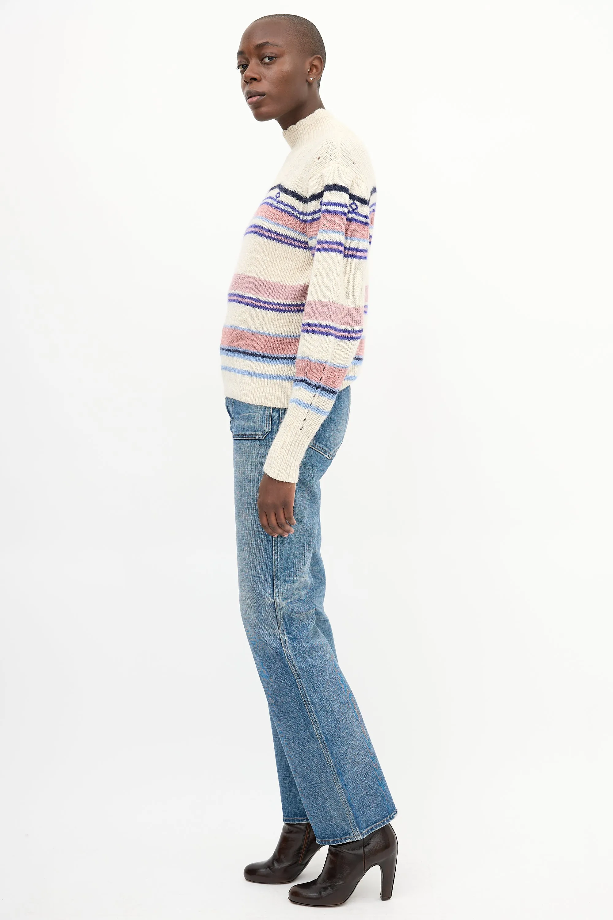 Beige & Multi Wool Georgie Sweater