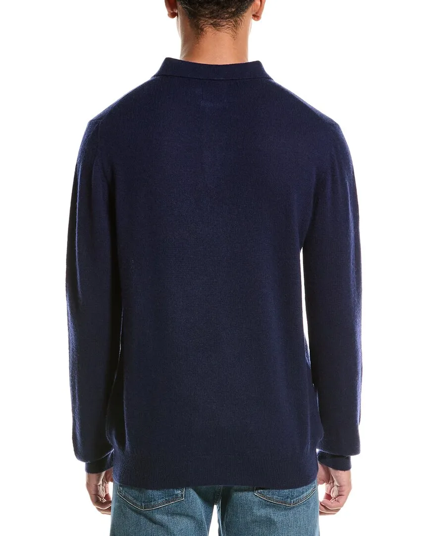 Brodie Cashmere Wool & Cashmere-Blend Brodie Trophy Neck Sweater